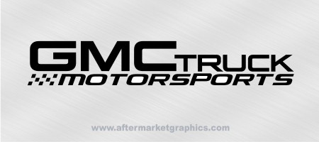GMC Truck Motorsports Decals - Pair (2 pieces)